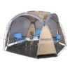 Gazebo Columbus Outdoor Shadow Shelter Marrone Grigio