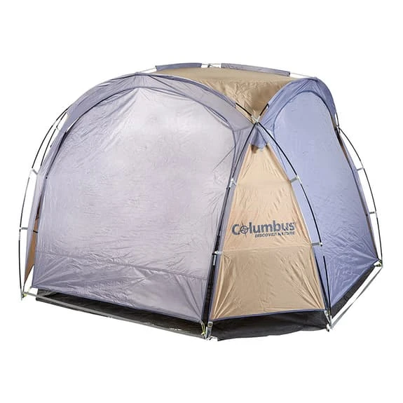 Gazebo Columbus Outdoor Shadow Shelter Marrone Grigio 3 Gazebo Columbus Outdoor Shadow Shelter Marrone Grigio - immagine 3