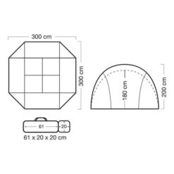 Gazebo Columbus Outdoor Shadow Shelter Marrone Grigio 9 Gazebo Columbus Outdoor Shadow Shelter Marrone Grigio -Easy Camp Italia a09074 4