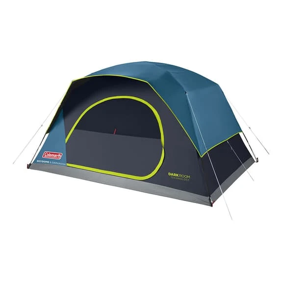 Tenda Da Campeggio Coleman Skydome Darkroom 6P Blu Grigio 1 Tenda Da Campeggio Coleman Skydome Darkroom 6P Blu Grigio