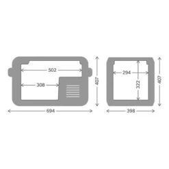 Frigorifero Dometic CoolFreeze CFX3 35 Nero -Easy Camp Italia dom 9600025324 006