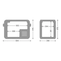 Frigorifero Dometic CoolFreeze CFX3 45 Nero -Easy Camp Italia dom 9600025326 006