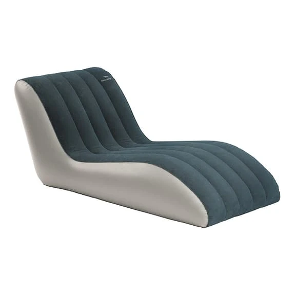 Amaca Gonfiabile Easy Camp Comfy Lounge Grigio Blu 1 Amaca Gonfiabile Easy Camp Comfy Lounge Grigio Blu
