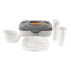 Set Di Stoviglie Easy Camp Cerf Picnic Box M Bianco