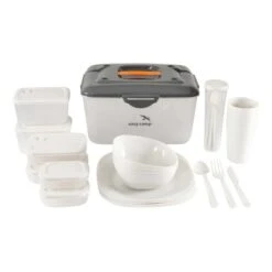 Set Stoviglie Easy Camp Cerf Picnic Box Set L Bianco