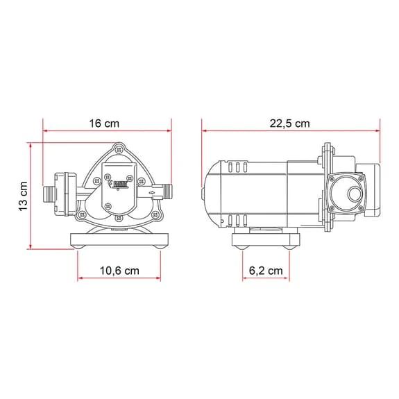 Pompa Dell'acqua Fiamma Aqua 8 10l/min Nero 4 Pompa Dell'acqua Fiamma Aqua 8 10l/min Nero - immagine 4