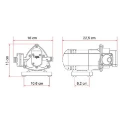 Pompa Dell'acqua Fiamma Aqua 8 7l/min Nero -Easy Camp Italia fia 01216c01 004