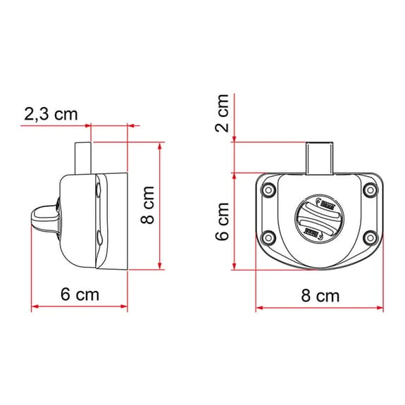 Serratura Di Sicurezza Fiamma Guardian Transit > 2006 Bianco 2 Serratura Di Sicurezza Fiamma Guardian Transit > 2006 Bianco - immagine 2