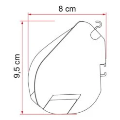 Tendalino Fiamma F35 Pro 2.7 M Grigio -Easy Camp Italia fia 06762c01r 004