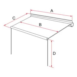 Tendalino Fiamma F35 Pro 2.7 M Grigio -Easy Camp Italia fia 06762c01r 005