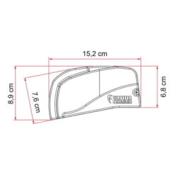 Tendalino Fiamma F40van 2.7 M Nero Grigio -Easy Camp Italia fia 07503h01r 006