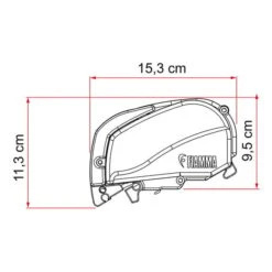 Tendalino Fiamma F80s 2,9 M Bianco