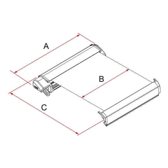 Tendalino Fiamma F80s 2,9 M Bianco 2 Tendalino Fiamma F80s 2,9 M Bianco - immagine 2