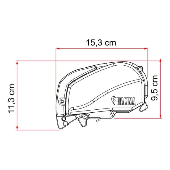 Tendalino Fiamma F80s 3.7 M Nero Grigio 5 Tendalino Fiamma F80s 3.7 M Nero Grigio - immagine 5
