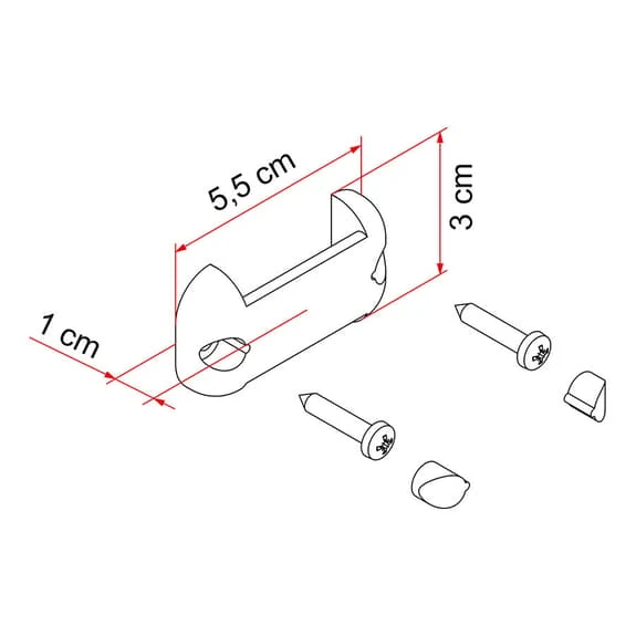 Elementi Di Fissaggio Per Organizer Fiamma Fix Organizer Grigio 2 Elementi Di Fissaggio Per Organizer Fiamma Fix Organizer Grigio - immagine 2