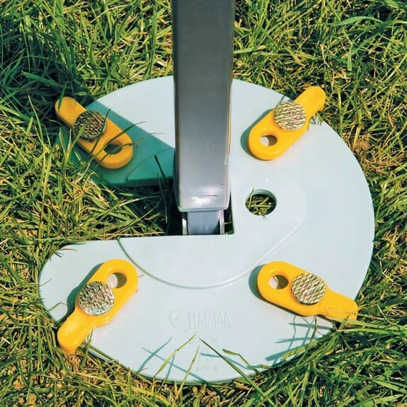 Kit Di Fissaggio Fiamma Kit Awning Plate Per Palina Tendalino Grigio Giallo 2 Kit Di Fissaggio Fiamma Kit Awning Plate Per Palina Tendalino Grigio Giallo - immagine 2