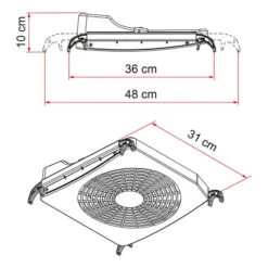Ventilatore Fiamma Turbo-Kit Bianco -Easy Camp Italia fia 98683 059 003