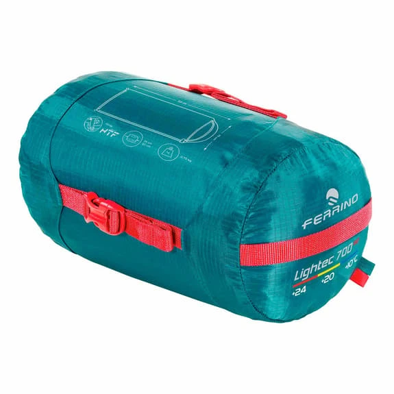 Sacco A Pelo Ferrino Lightech 700 SQ + 20C Cerniera Destra Blu Rosso 2 Sacco A Pelo Ferrino Lightech 700 SQ + 20C Cerniera Destra Blu Rosso - immagine 2