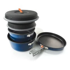GSI Outdoors Set Pentole GSI Bugaboo Base Camper Small Nero Blu Grigio