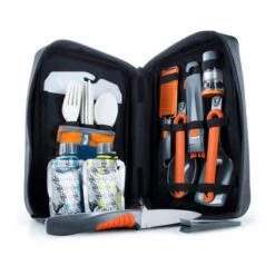 GSI Outdoors Kit Cucina GSI Destination Kitchen 24 Pezzi Nero Arancione
