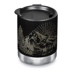 Tazza Termos Klean Kanteen Mug Tumbler Lid Cap 350 Ml Nero Grigio