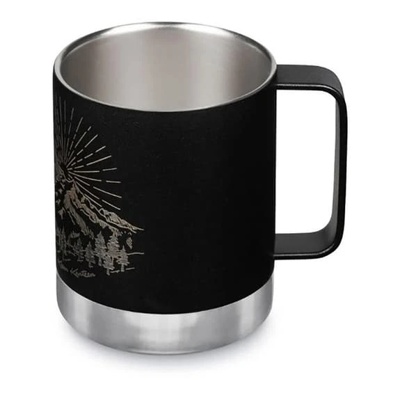 Tazza Termos Klean Kanteen Mug Tumbler Lid Cap 350 Ml Nero Grigio 2 Tazza Termos Klean Kanteen Mug Tumbler Lid Cap 350 Ml Nero Grigio - immagine 2