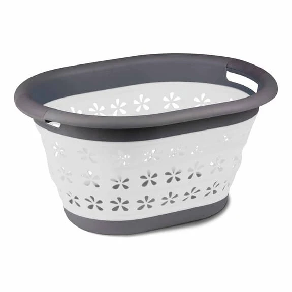 Cesta Pieghevole Kampa Collapsible Laundry Bianco 1 Cesta Pieghevole Kampa Collapsible Laundry Bianco