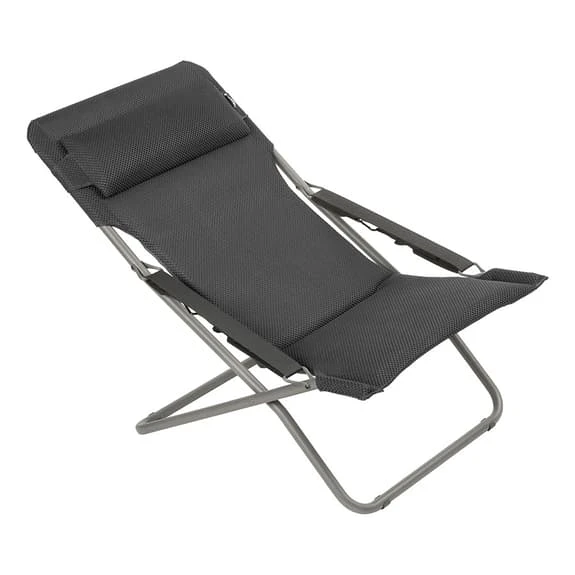 Sedia Pieghevole Lafuma Mobilier Transabed Be Comfort Grigio Scuro 1 Sedia Pieghevole Lafuma Mobilier Transabed Be Comfort Grigio Scuro