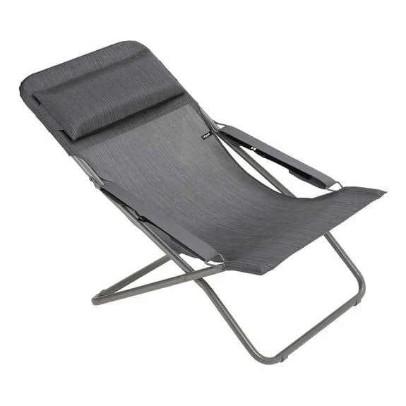 Sedia Pieghevole Lafuma Mobilier Transabed Batyline Duo Grigio Grafite 1 Sedia Pieghevole Lafuma Mobilier Transabed Batyline Duo Grigio Grafite