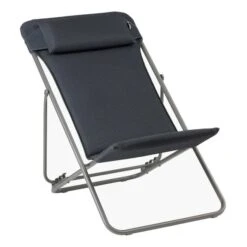 Sedia Pieghevole Lafuma Mobilier Maxi Transat Plus BeComfort Nero