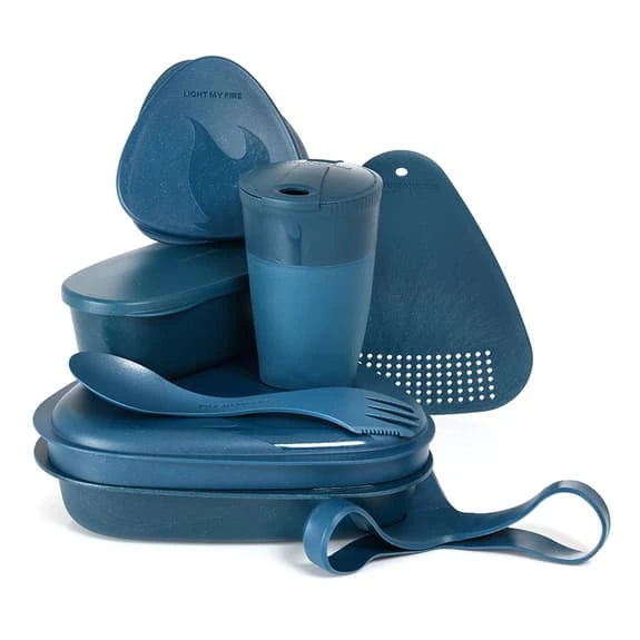 Stoviglie Da Campeggio Light My Fire MealKit BIO 8 Pz Blu 1 Stoviglie Da Campeggio Light My Fire MealKit BIO 8 Pz Blu