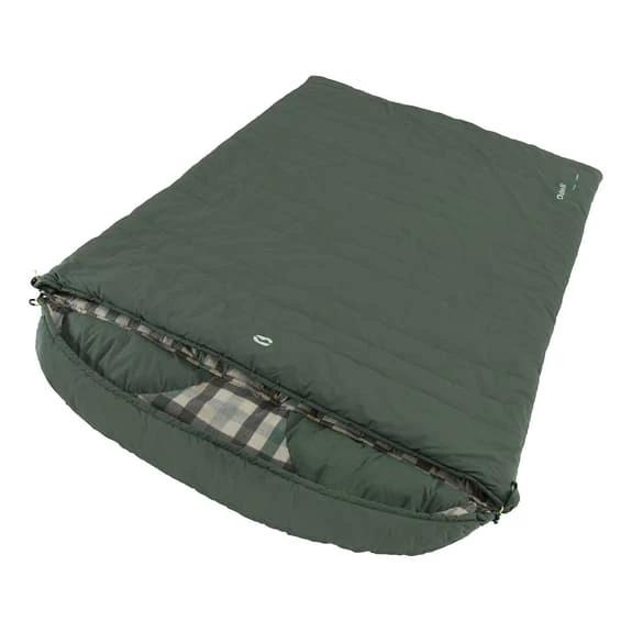 Sacco A Pelo Outwell Camper Lux Double -1C Verde Bosco 1 Sacco A Pelo Outwell Camper Lux Double -1C Verde Bosco