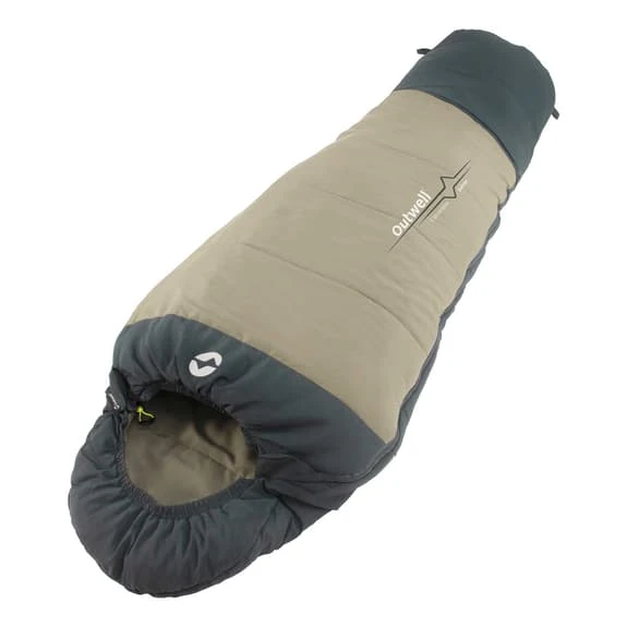 Sacco A Pelo Outwell Convertible Verde Grigio-blu Bambini 1 Sacco A Pelo Outwell Convertible Verde Grigio-blu Bambini