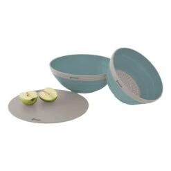 Set Di Recipienti, Tagliere E Colino Pieghevoli Outwell Collaps Blu