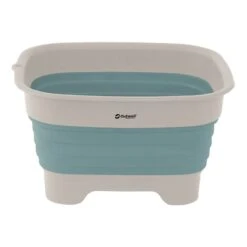 Recipiente Per Il Lavaggio Pieghevole Outwell Collaps Con Scolo Blu Bianco
