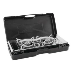 Cucina Portatile Outwell Appetizer Maxi 2 Fornelli MSF-1A Grigio Argento -Easy Camp Italia ot 651160 002