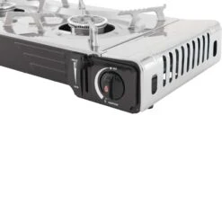 Cucina Portatile Outwell Appetizer Maxi 2 Fornelli MSF-1A Grigio Argento -Easy Camp Italia ot 651160 004