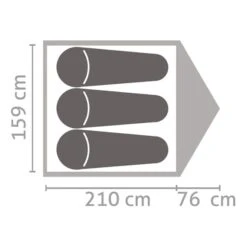 Tenda Da Campeggio Salewa Atlas III Verde Grigio -Easy Camp Italia sl 05904 5311 003