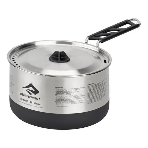 Pentola Sea To Summit Sigma Pot 1.2L Grigio Chiaro 3 Pentola Sea To Summit Sigma Pot 1.2L Grigio Chiaro - immagine 3