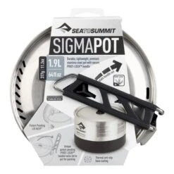 Pentola Sea To Summit Sigma Pot 1.9L Grigio Chiaro -Easy Camp Italia sts aki3009 02391803 004
