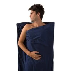 Lenzuola Da Viaggio Sea To Summit Silk Cotton Travel Long 210x92 Cm Blu