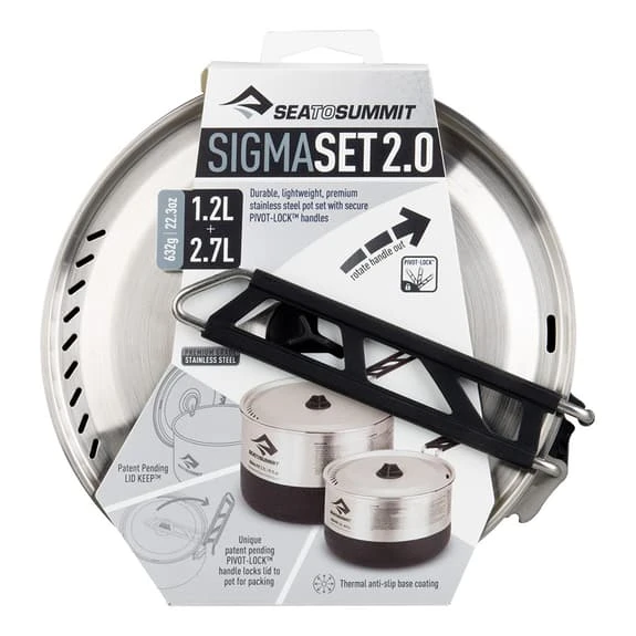 Set Pentole Sea To Summit Sigma 2.0 Grigio 2 Set Pentole Sea To Summit Sigma 2.0 Grigio - immagine 2