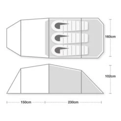 Tenda Da Campeggio Terra Nova Blizzard 3 Verde -Easy Camp Italia tn 44bl3v3 004
