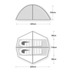 Tenda Da Campeggio Terra Nova Helm Compact 2 Verde -Easy Camp Italia tn 44hec20 003